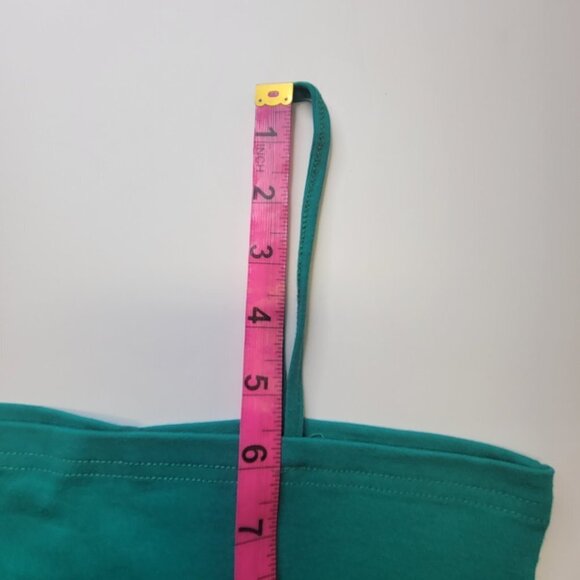 TURQUOISE Green Spaghetti Strap Camisole Tank Top - New Without Tags- One Size - Picture 6 of 10